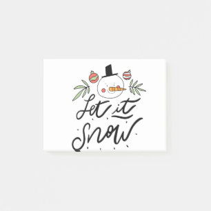 Bloco De Notas Snowman Feriado