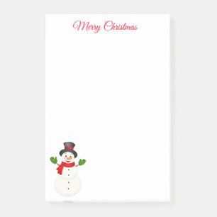 Bloco De Notas Snowman Posta as notas