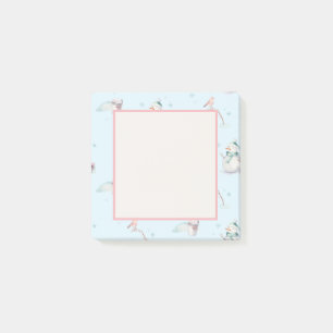 Bloco De Notas Snowman Snowball Design