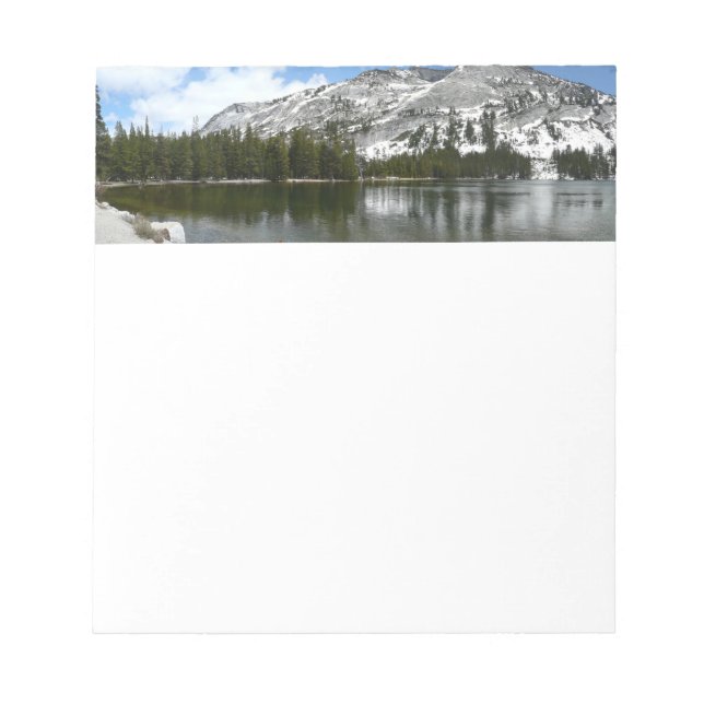 Bloco De Notas Snowy Tenaya Lake Yosemite - Foto do Parque Nacion (Frente)
