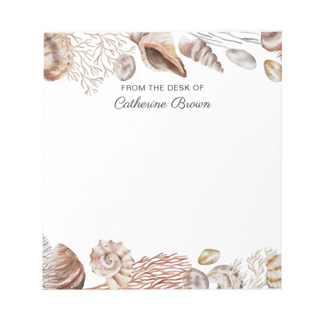 Bloco De Notas Sob o mar personalizado (Frente)