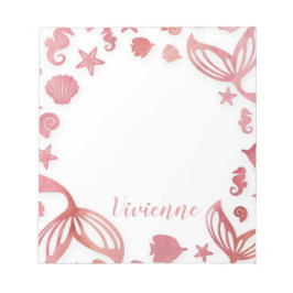 Bloco De Notas Sob o mar Sereia