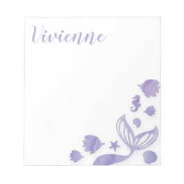 Bloco De Notas Sob o mar Sereia