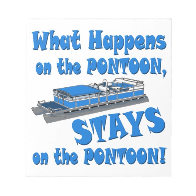 Bloco De Notas Sobre O Pontoon (Frente)