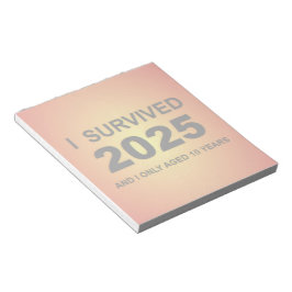 Bloco De Notas Sobrevivi 2025