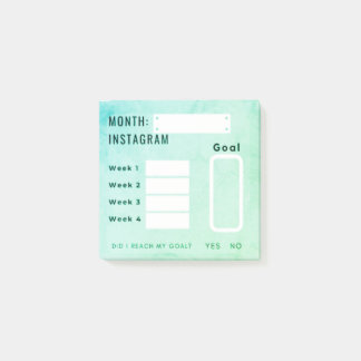 Bloco De Notas Social Media Followers Tracker Post-It® Notes