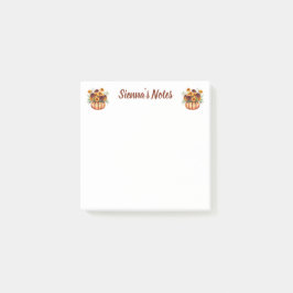 Bloco De Notas Soft Marigold Floral Name