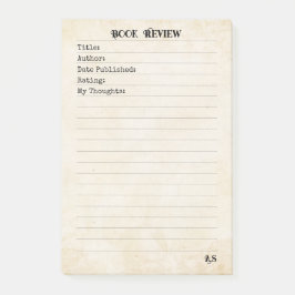 Bloco De Notas Soft Neutral Yellow Simple Monogram Book Review