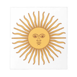 Bloco De Notas Sol argentino