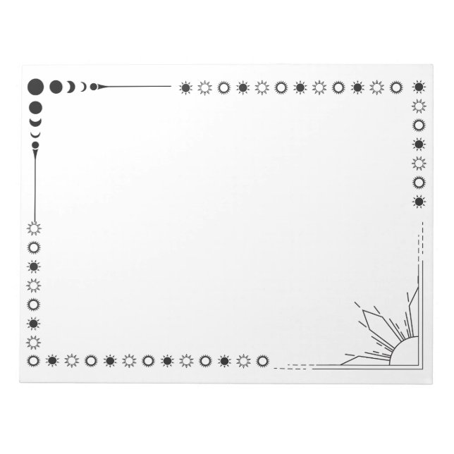 Bloco De Notas sol e humor (Frente)