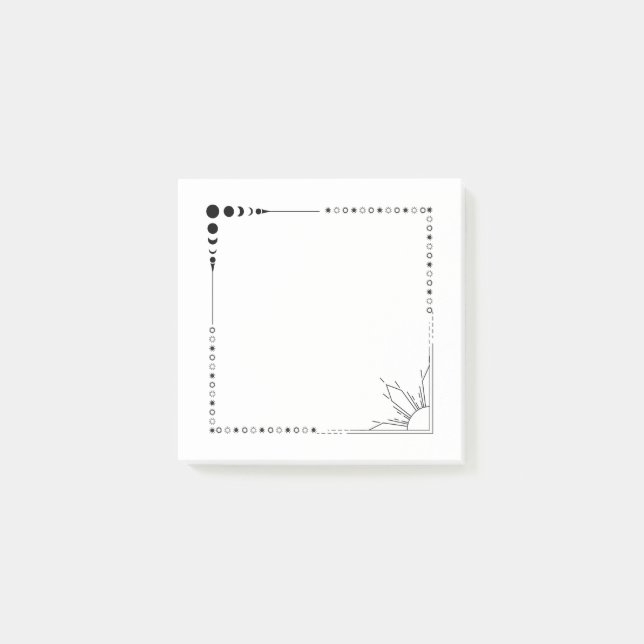 Bloco De Notas Sol e Lua postam (Frente)