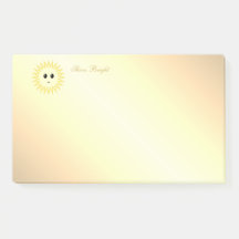 Sol Feliz Fofo em Gradiente Dourado