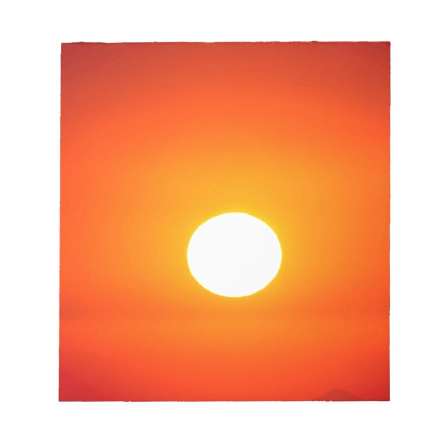 Bloco De Notas sol laranja (Frente)