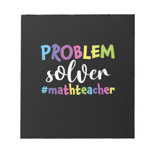 Bloco De Notas Solucionador de Problemas do Professor de Matemáti (Frente)