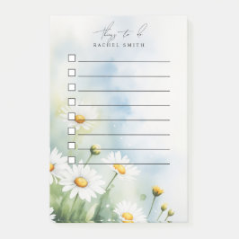 Bloco De Notas Sombra de margarida aquosa a ser feita