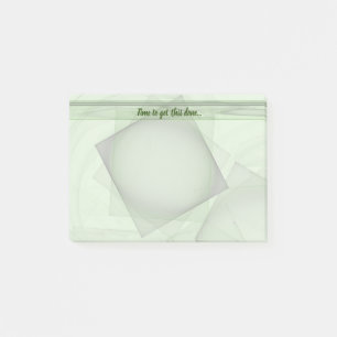 Bloco De Notas Sombras do Fundo Geométrico Verde de Pastel