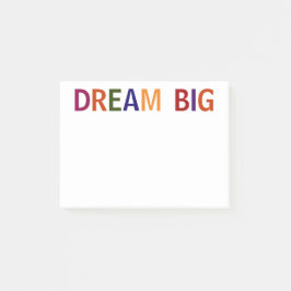 Bloco De Notas Sonhe Grande Multicolorido 4 x 3