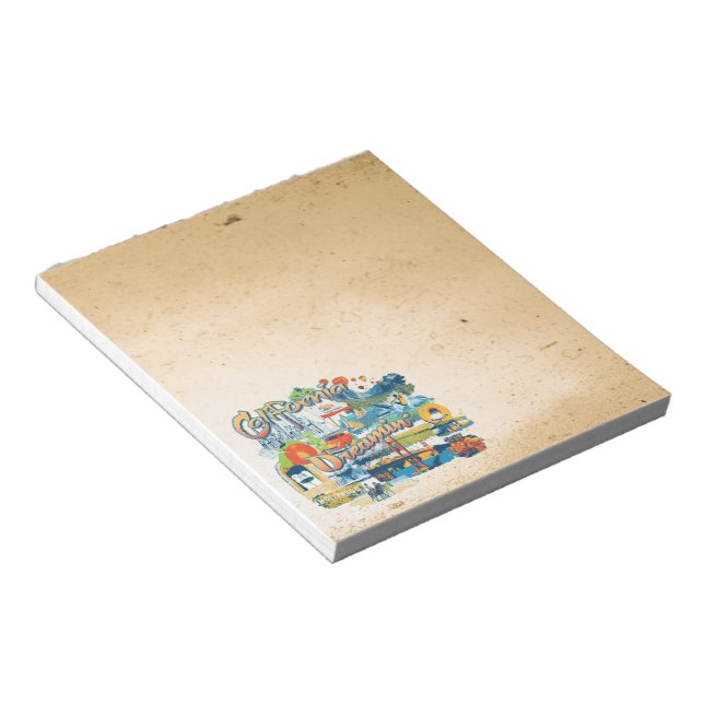 Bloco De Notas Sonho da Califórnia (Inclinado)