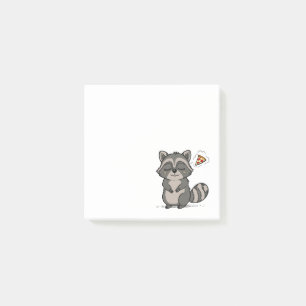 Bloco De Notas Sonho de Raccoon - Pizza!