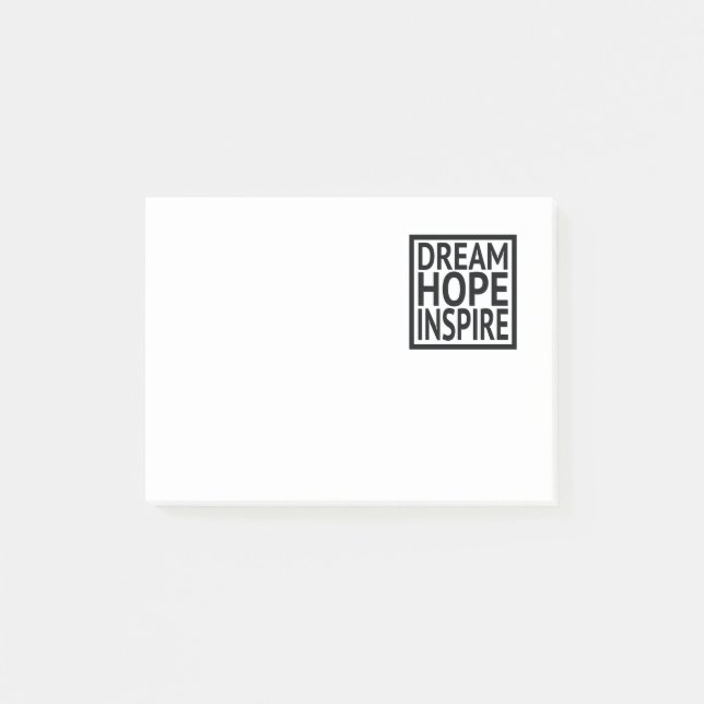 Bloco De Notas Sonho - esperança - inspire (Frente)