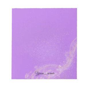 Bloco de Notas Sonho Estrela Fofo Céu Lavanda & Lu