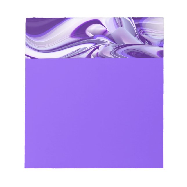 Bloco De Notas Sonhos de Arco-Íris de Flor Roxo (Frente)