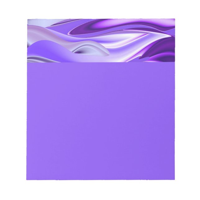 Bloco De Notas Sonhos de Arco-Íris de Flor Roxo (Frente)