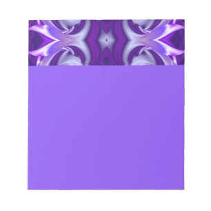 Bloco De Notas Sonhos de Arco-Íris de Flor Roxo