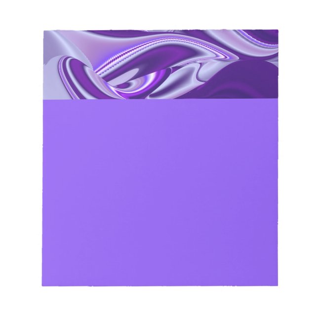 Bloco De Notas Sonhos de Arco-Íris de Flor Roxo (Frente)