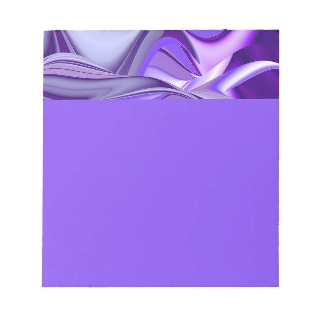 Bloco De Notas Sonhos de Arco-Íris de Flor Roxo (Frente)