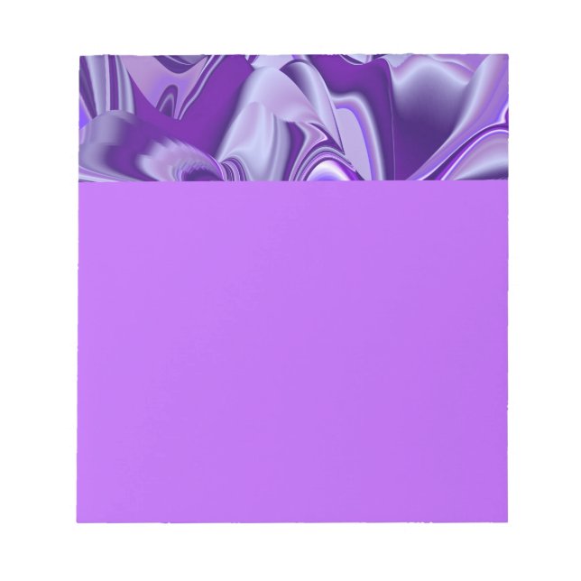 Bloco De Notas Sonhos de Arco-Íris de Flor Roxo (Frente)
