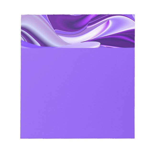 Bloco De Notas Sonhos de Arco-Íris de Flor Roxo (Frente)