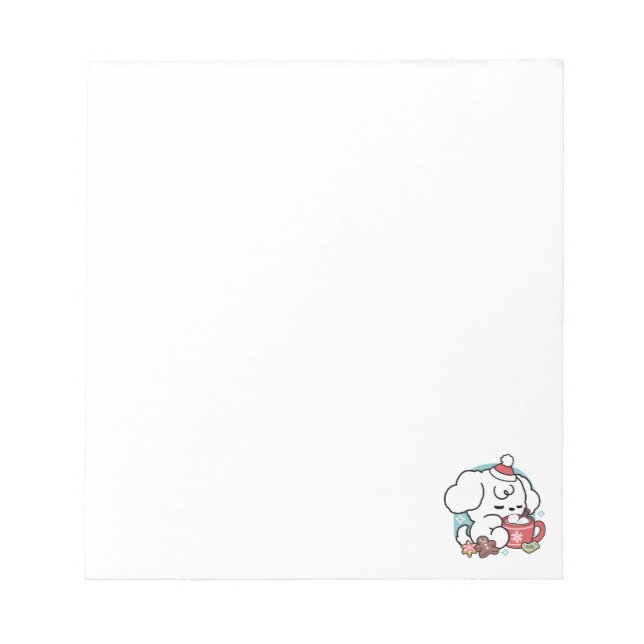 Bloco De Notas Sonhos De Bolachas Cozy - Chocolate Quente e Natal (Frente)