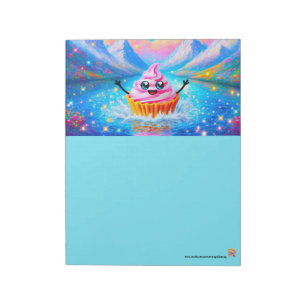 Bloco De Notas Sonhos de Kawaii Cupcake