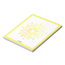 Bloco De Notas SOORYA Sun-gold yellow flower