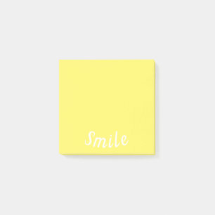 Bloco De Notas Sorria Diversão Amarelo Sol