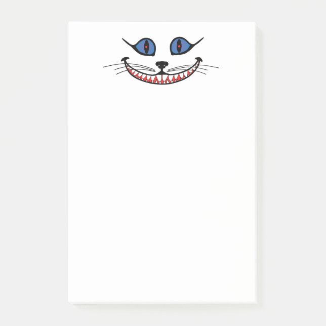 Bloco De Notas Sorriso do Gato de Cheshire  (Frente)