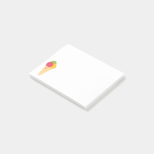 Bloco De Notas Sorvete Cone (Inclinado)