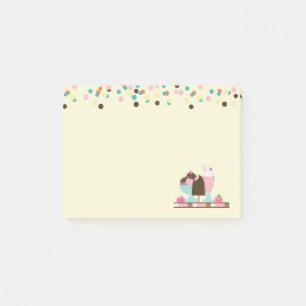 Bloco De Notas Sorvete Sundae e Confetti