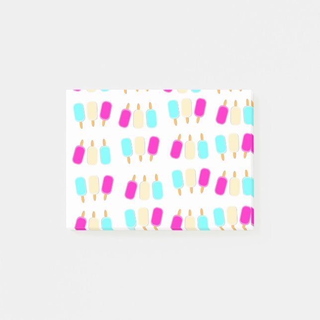 Bloco De Notas sorvete três cores (Frente)