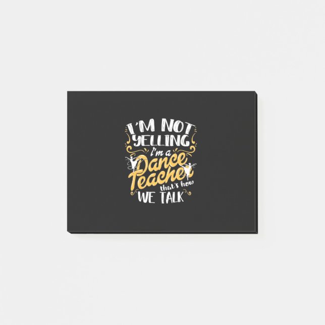 Bloco De Notas Sou Professora De Dança (Frente)