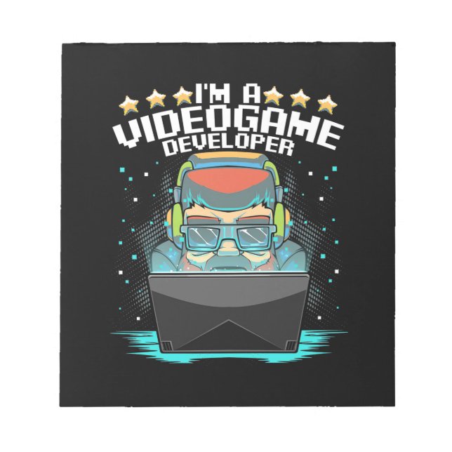 Bloco De Notas Sou Um Desenvolvedor De Jogo De Vídeo (Frente)