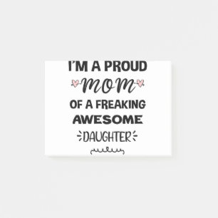 Bloco De Notas Sou Uma Mãe Orgulhosa De Uma Filha Incrível
