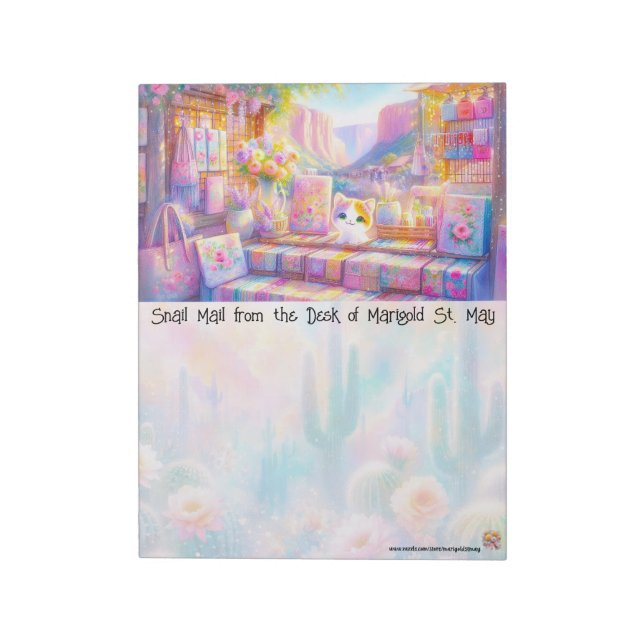 Bloco De Notas Southwest Cat Market Notepad (Invertido)