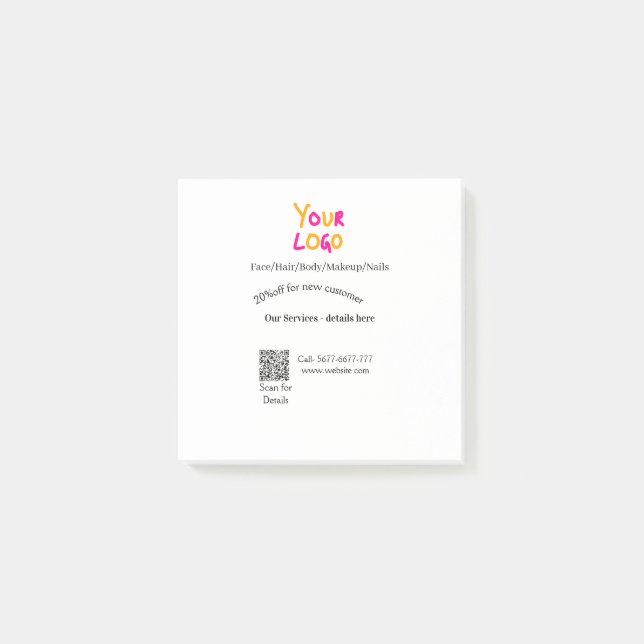 Bloco De Notas Spa massage salon discount offer services contact  (Frente)