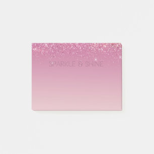 Bloco De Notas Sparkle Dourado Cor-de-Rosa rosa Dourado