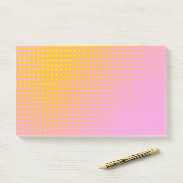Bloco De Notas Sparkle yellow and pink post-it notes (Na mesa)