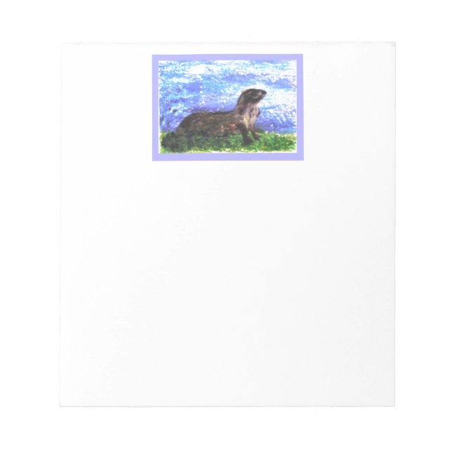 Bloco De Notas Sparkly River Otter Animal (Frente)