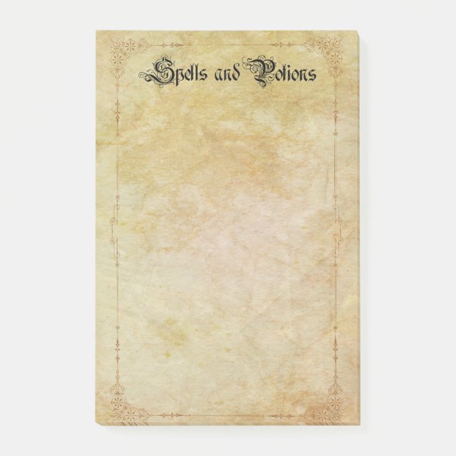 Bloco De Notas Spells and Potions (Frente)