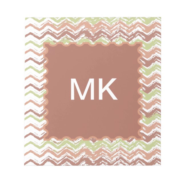 Bloco De Notas Spice Scribble Chevron ZigZag (Frente)